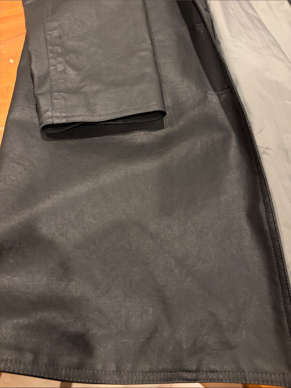 M0851 Women’s Black Hooded Trench Coat - Picture 5 of 7